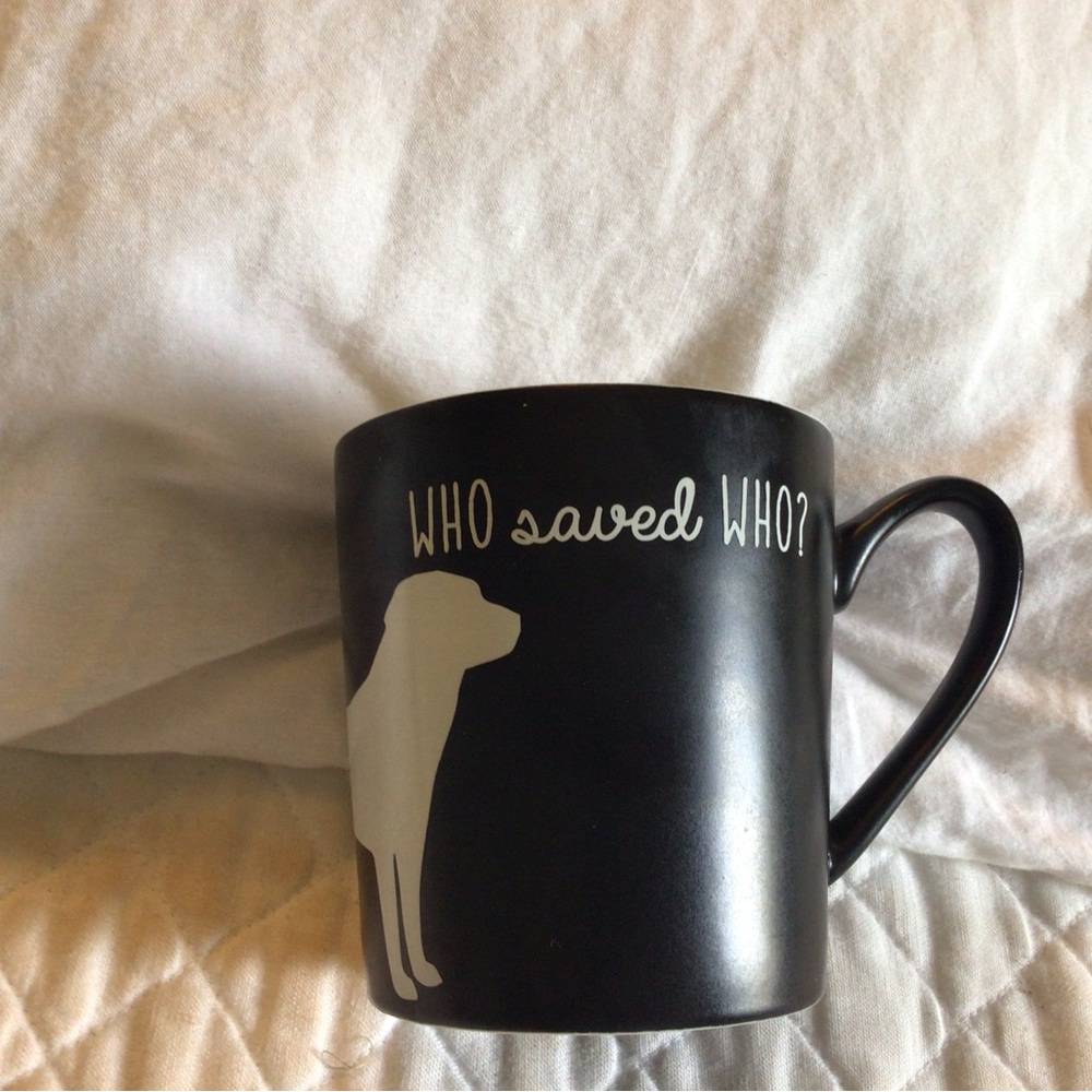 Black Mug with Dog Silhouette